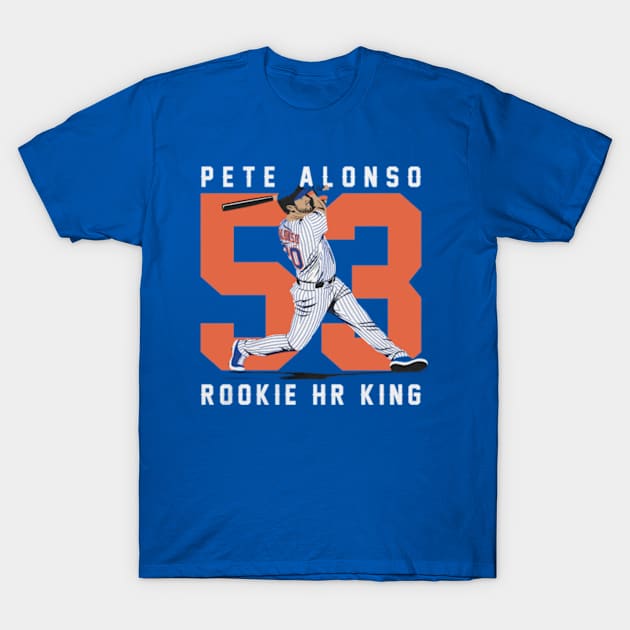 Pete Alonso Rookie Home Run King T-Shirt by KraemerShop